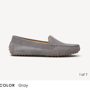 M. Gemi Grey Suede Loafers